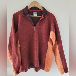 1/4 Zip Patagonia Dervish Sweater (L)